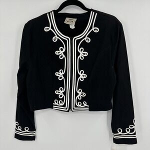 1849 Authentic Ranchwear Jacket Womens Small Western Soutache‎ Cropped Made USA